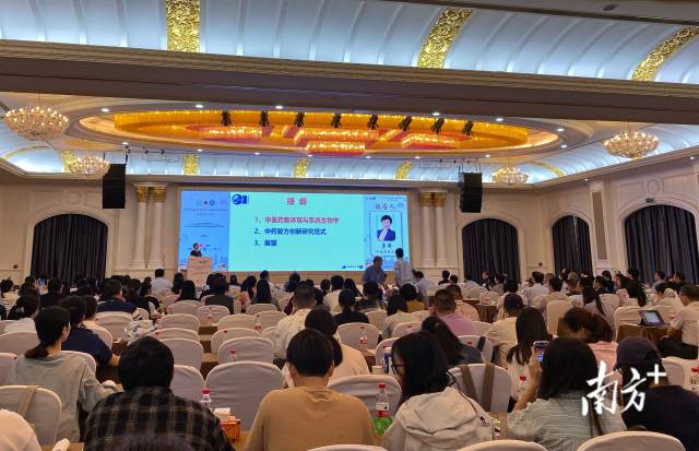 中国药科大学教授李萍作“中药创新研究模式及应用实践”的主题报告。 中国药科大学教授李萍作“中药创新研究模式及应用实践”的主题报告。